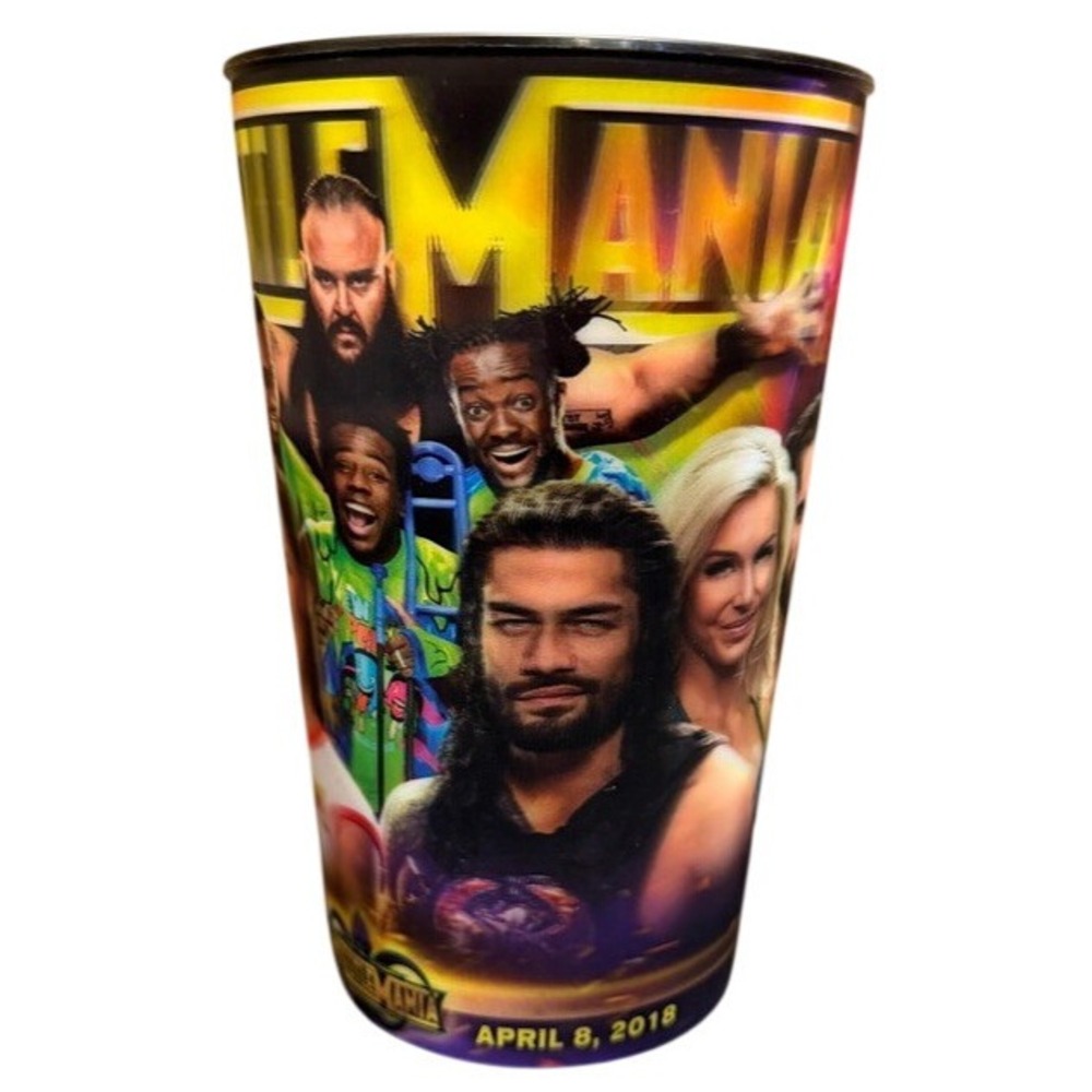 WWE WrestleMania 34 Souvenir Cup 2018 New Orleans Roman Reigns Ronda Rousey